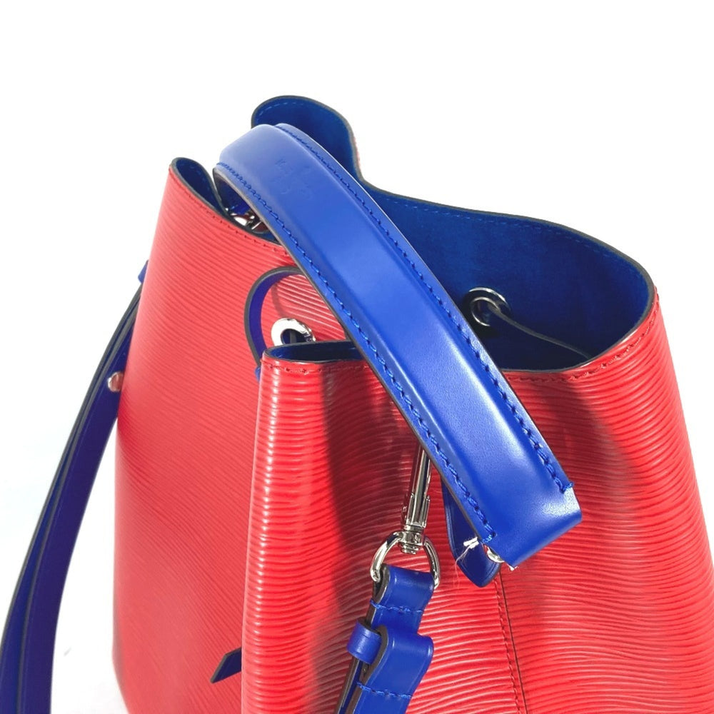 LOUIS VUITTON M54365 Epi NeoNoe Two-Tone Bucket Bag, 2-Way Handbag/Shoulder Leather, Women's, Coquelicot Red — Like New