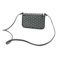 GOYARD Plume Handbag, Pouch Wallet, Long Shoulder Bag, Pochette, Clutch Herringbone Pattern, Gray — Like New