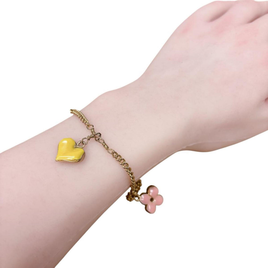 Louis Vuitton Sweet Monogram Bracelet GP M65477 Gold