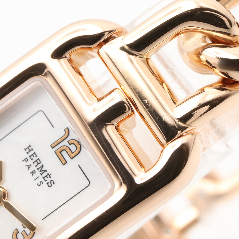 Hermes Nantucket PM 29mm Watch, 18K Pink Gold (PG), Women's, White/White Shell, NA2.170 — Very Good