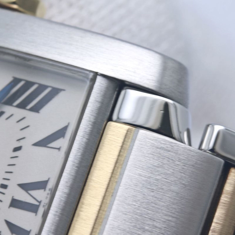 CARTIER Tank Française MM W51006Q4 Watch, Boys' Size, 18K Yellow Gold x Stainless Steel, 40390 — Very Good