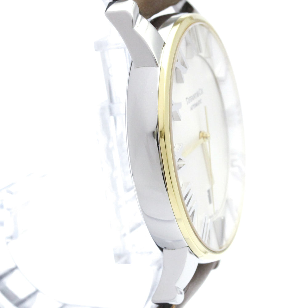 TIFFANY Atlas Dome Gold Plated Steel Automatic Mens Watch Z1800.68.15A21A00A Polished — Very Good