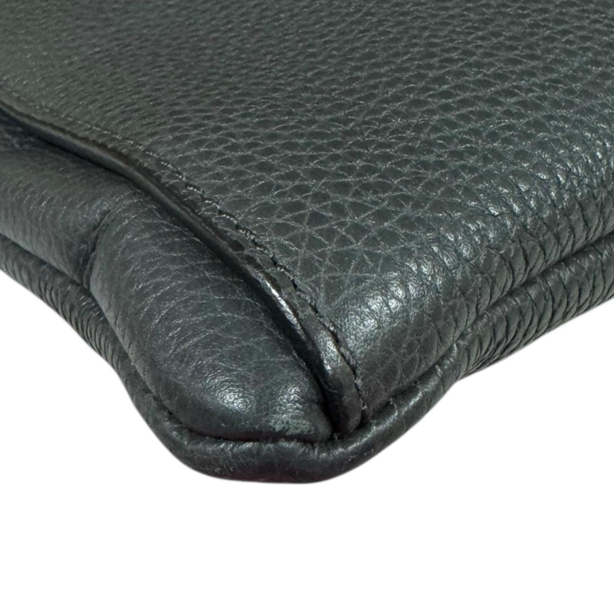 Salvatore Ferragamo Shoulder Bag Leather FZ-24-0471 Gray Men's