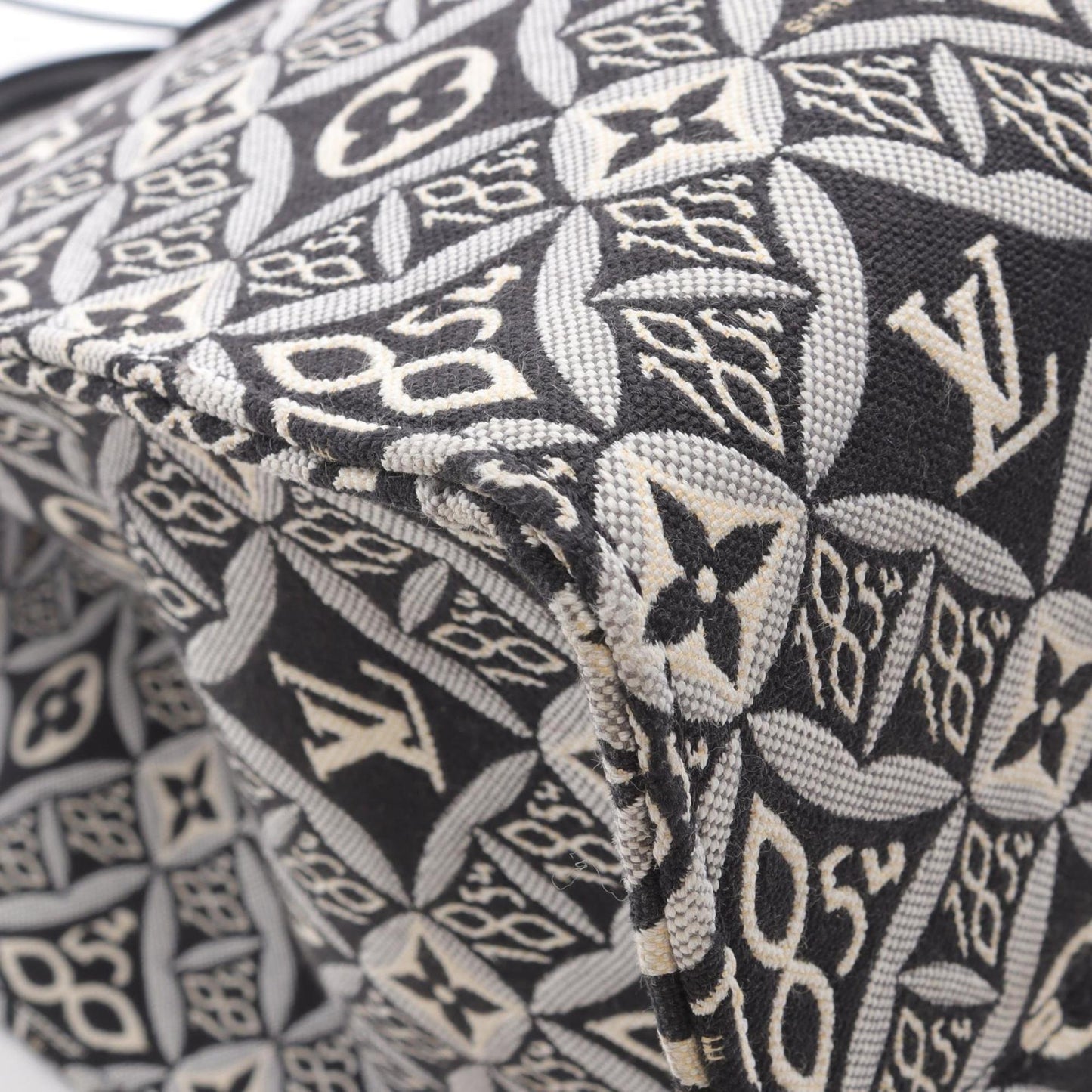 Louis Vuitton On the Go GM Since 1854 Tote Bag, Canvas and Leather with Monogram Jacquard, Women's, Gray Black, M57207