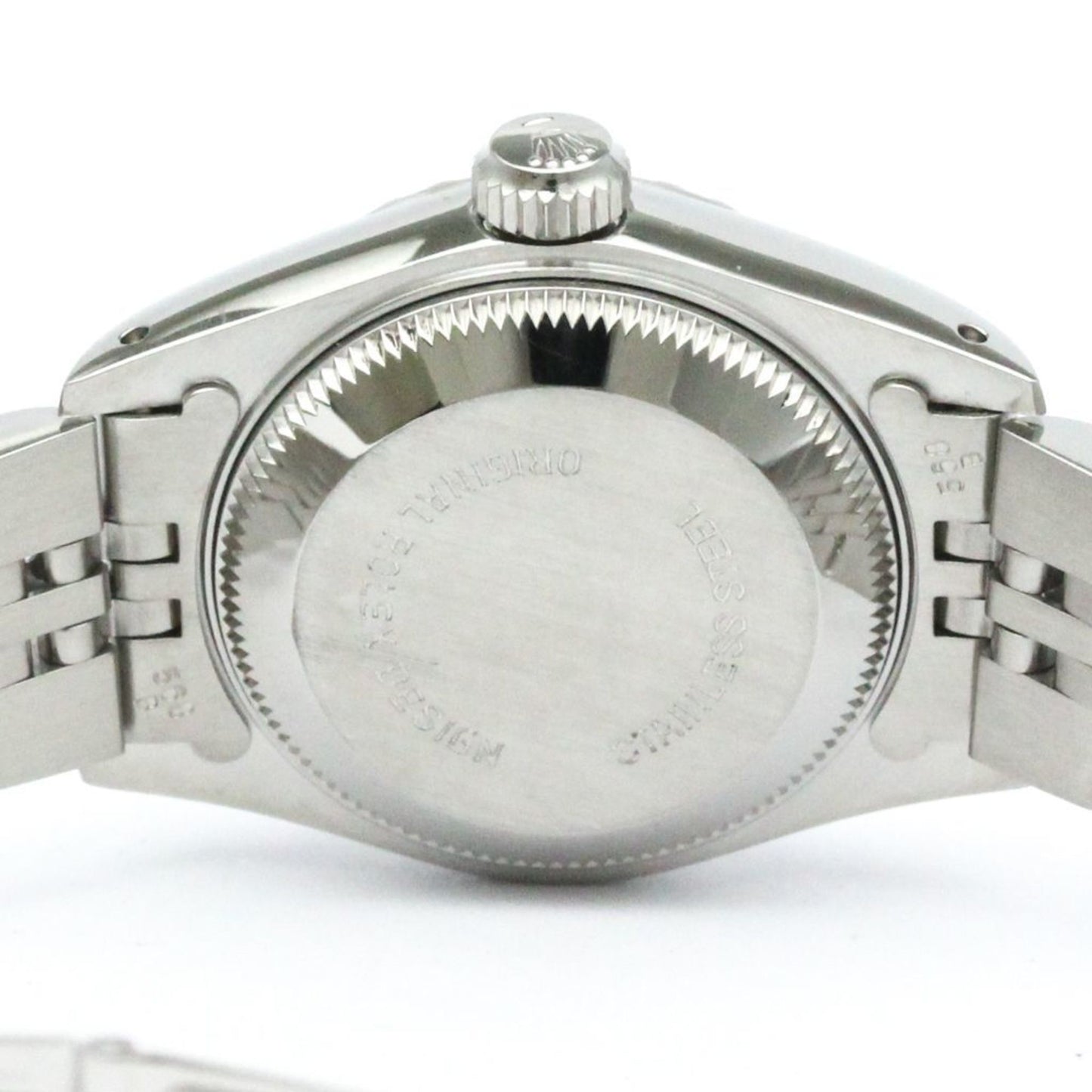 ROLEX Oyster Perpetual Date 69240 18K White Gold Steel Automatic Watch