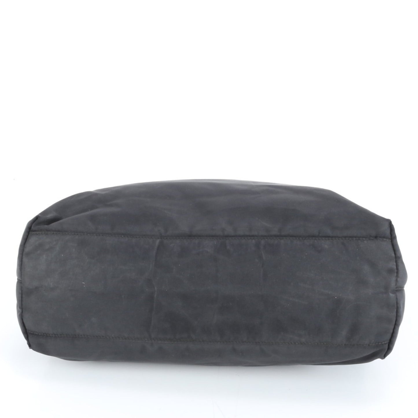 Prada Tessuto Nylon Triangle Logo Tote Bag Shoulder Handbag Black Women's