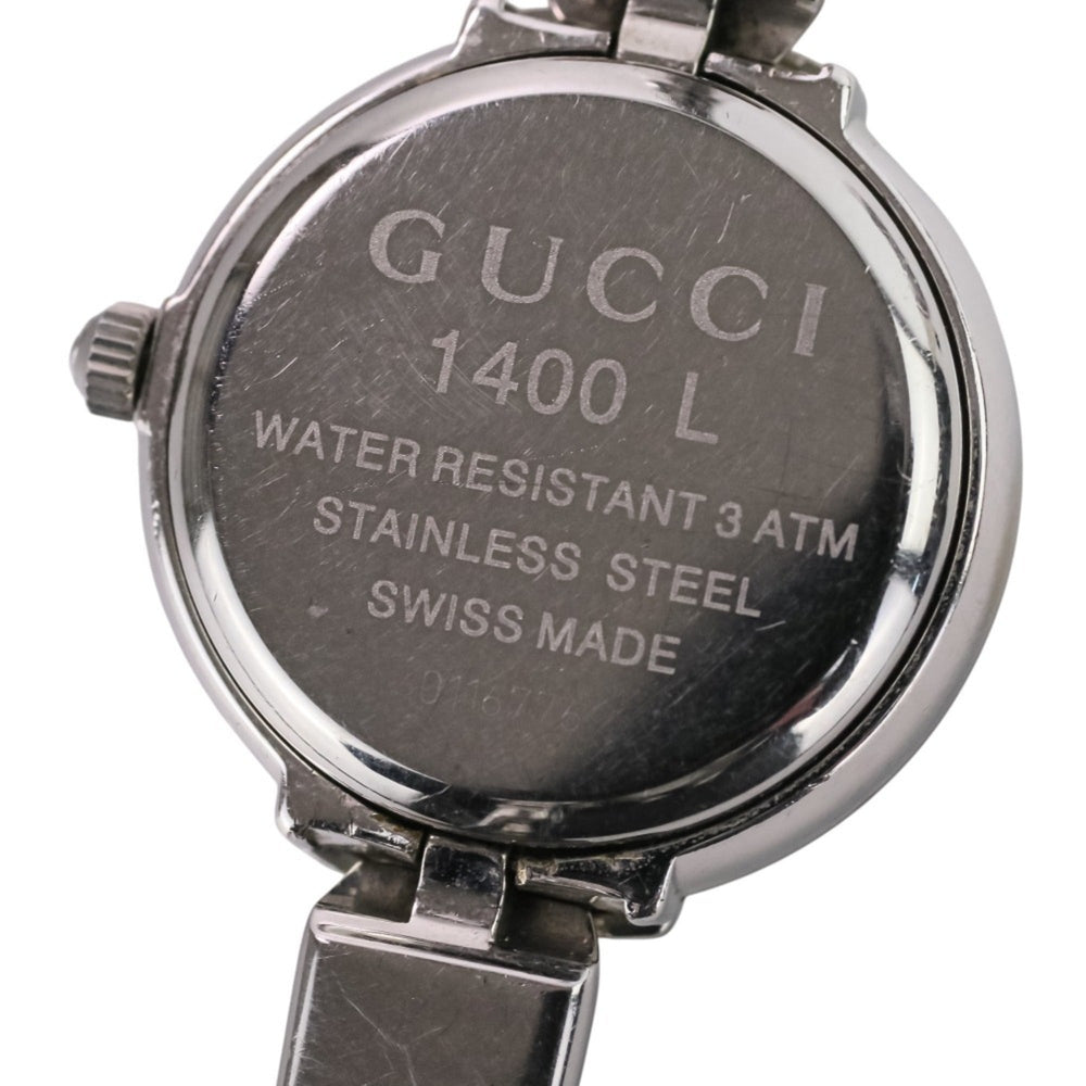 GUCCI Quartz Watch Bangle 1400L Silver Dial Women's — Very Good