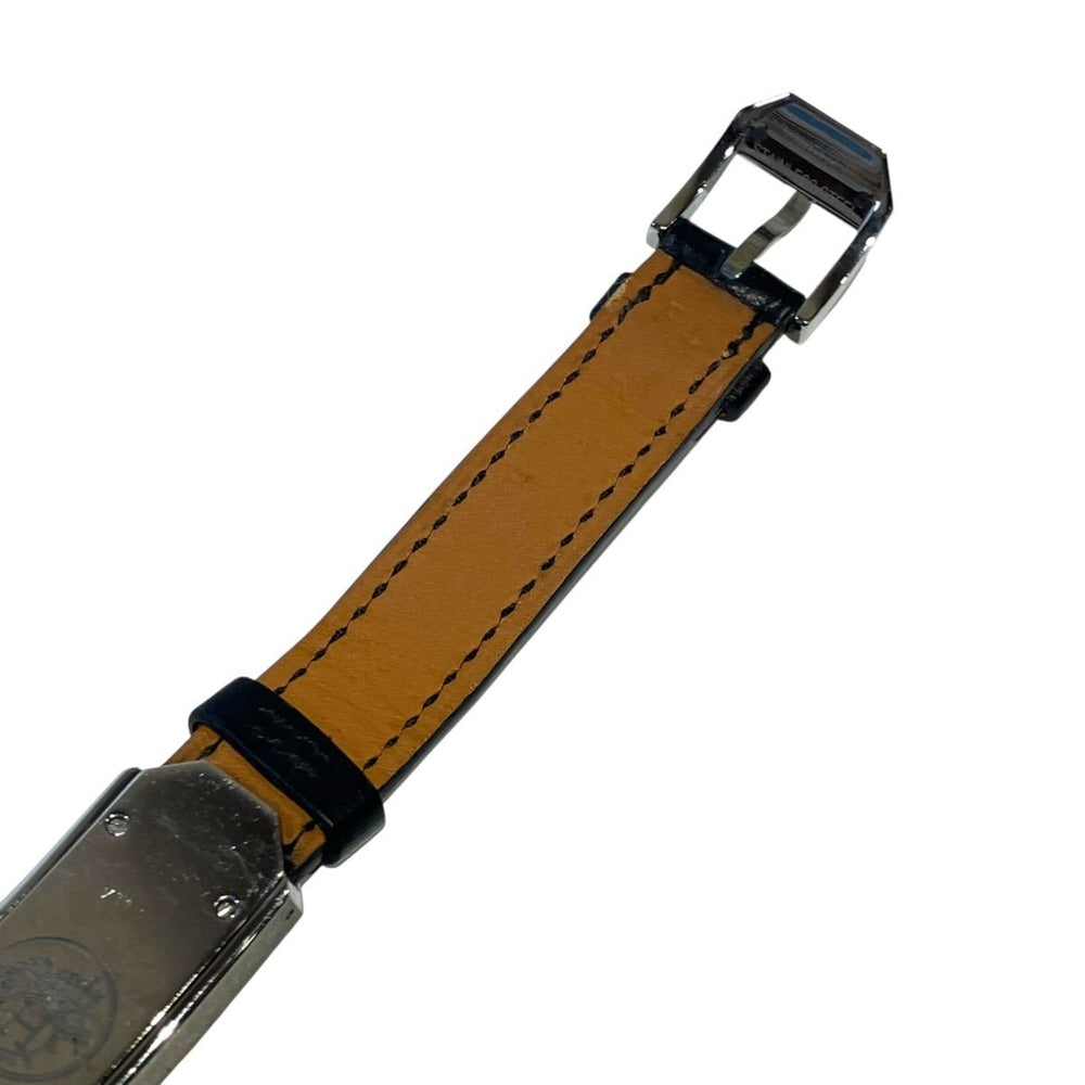 Hermes Kelly II watch, model, total weight 24.2g, stainless steel, genuine leather strap, quartz movement, white dial, KT1.210 — Good