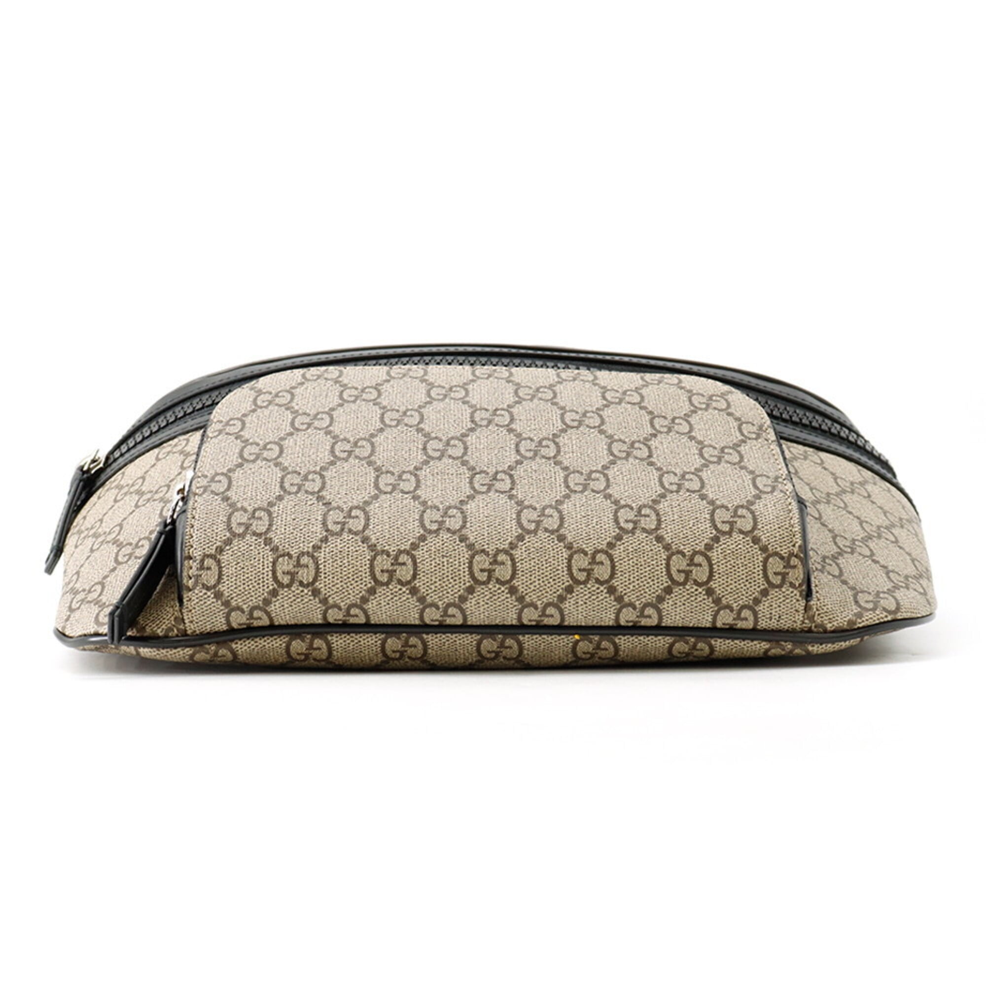Gucci GG Supreme Belt Bag 779843 GUCCI Waist Black Handbag — Like New
