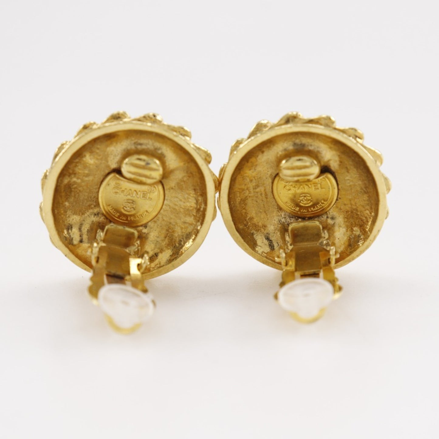 CHANEL Coco Mademoiselle Earrings, Gold Plated, Approx. 21.2g, Women's