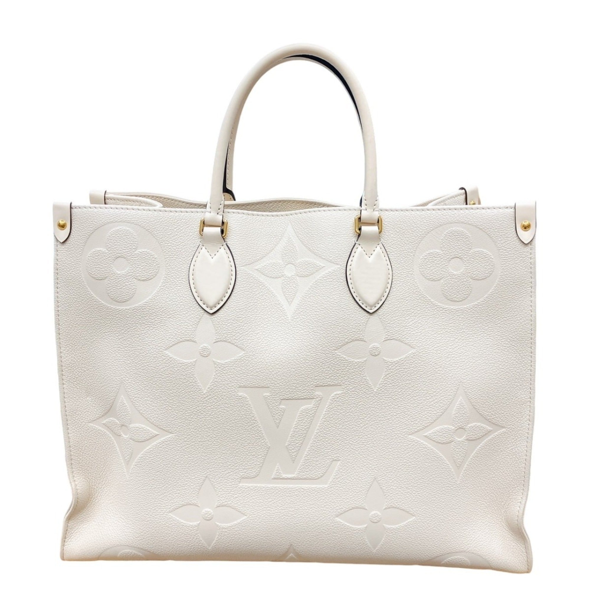 Louis Vuitton LOUIS VUITTON Tote Bag On the Go GM Monogram Shoulder Empreinte M45081 Beige LV — Like New