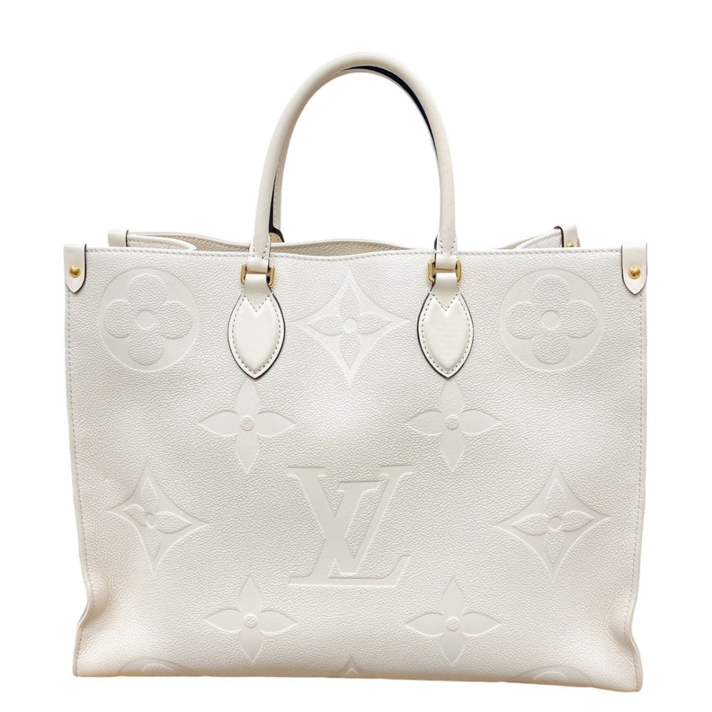 Louis Vuitton LOUIS VUITTON Tote Bag On the Go GM Monogram Shoulder Empreinte M45081 Beige LV — Like New