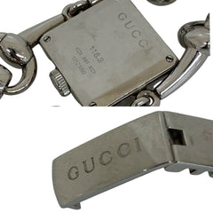 GUCCI Signoria Stainless Steel Quartz Wristwatch, Silver, 20694 — Good