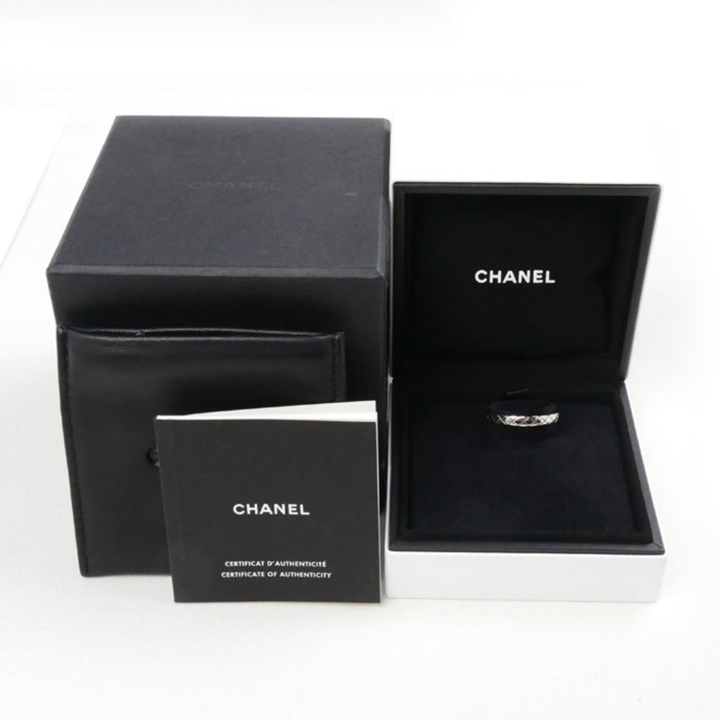 CHANEL K18WG White Gold Coco Crush Ring J11793 Size 20 61 4.5g Men's