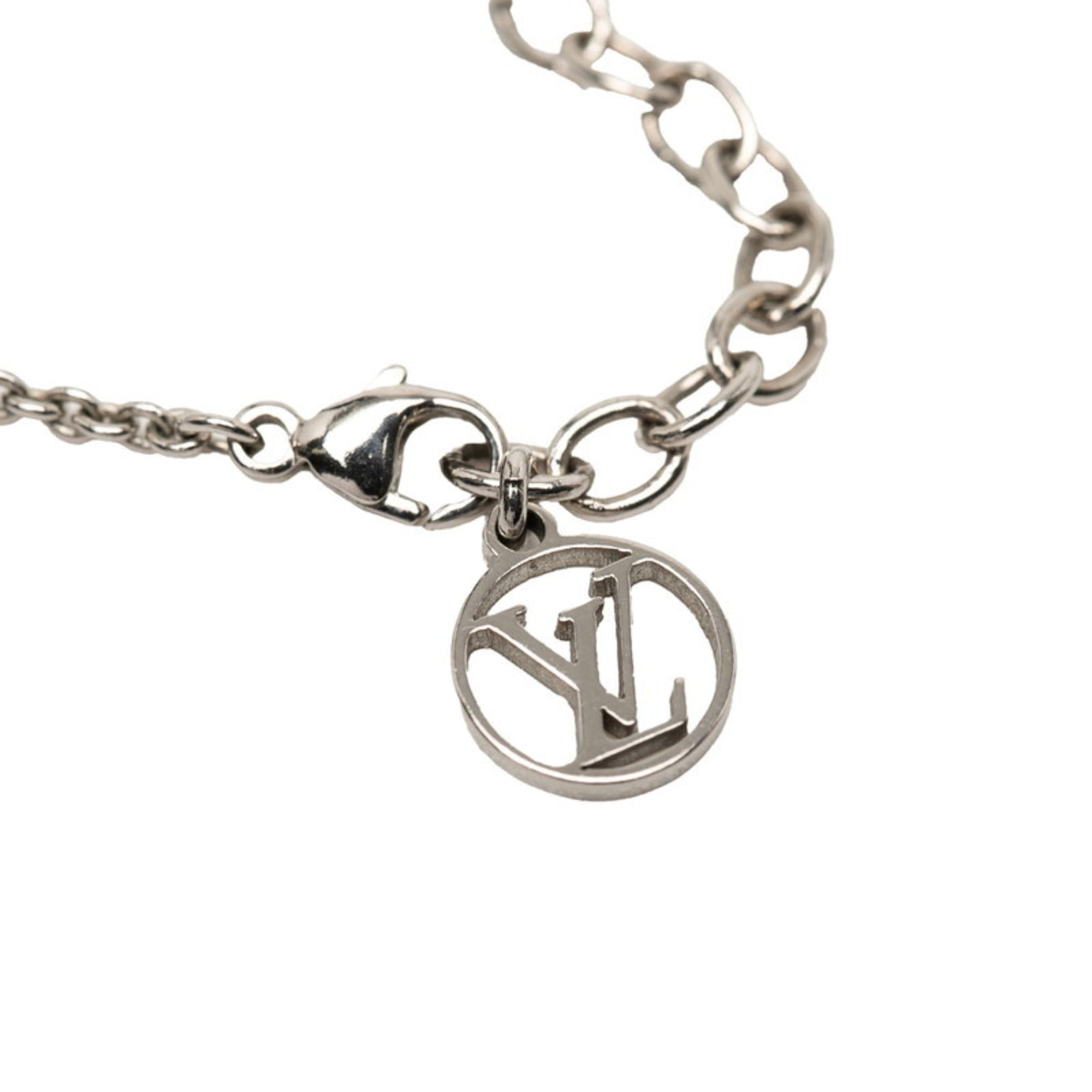 Louis Vuitton Essential V Bracelet M63198 Silver Metal Women's LOUIS VUITTON