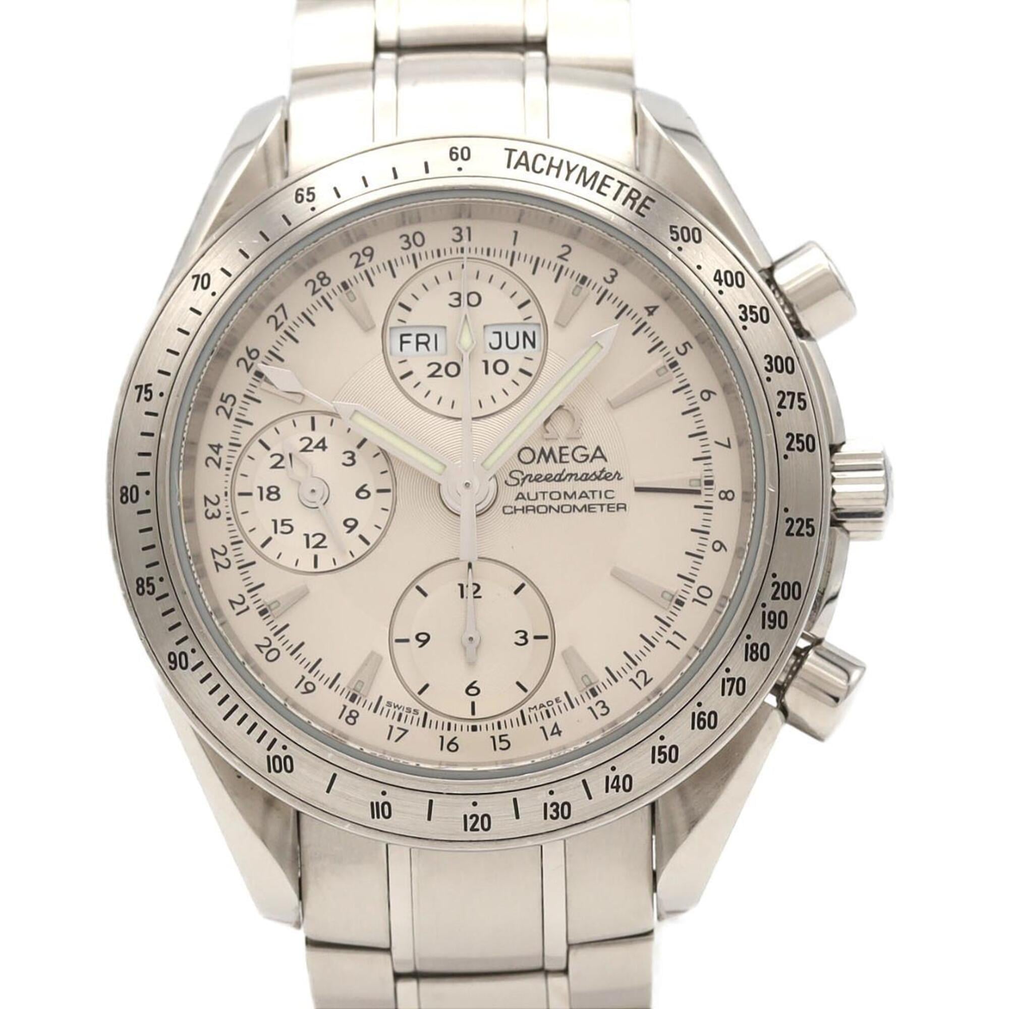 Omega Speedmaster Day-Date 3221.30 Stainless Steel Automatic Watch — Good