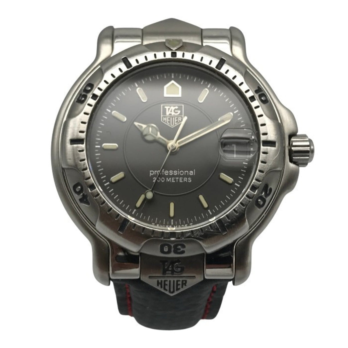 TAG Heuer 6000 Series Professional Men's Analog Quartz Watch with Date, Silver/Gray WH1112 T1 — Good