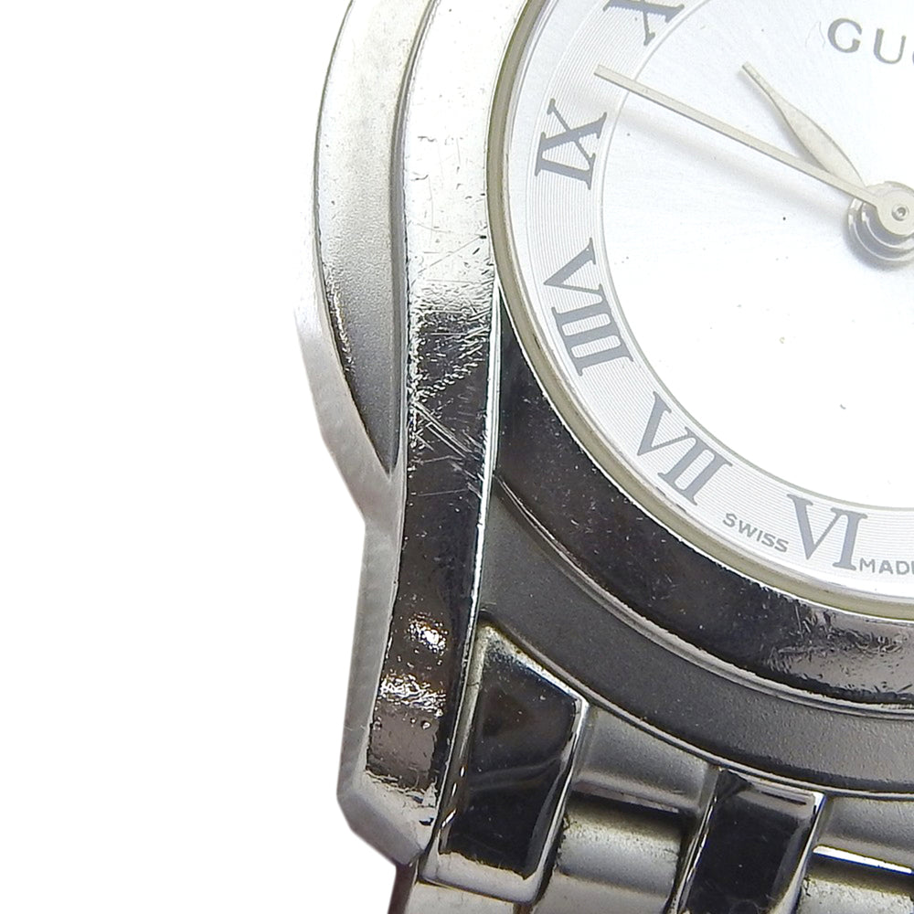 Gucci 5500L Stainless Steel Quartz Analog Watch with Silver Dial for Women — Good