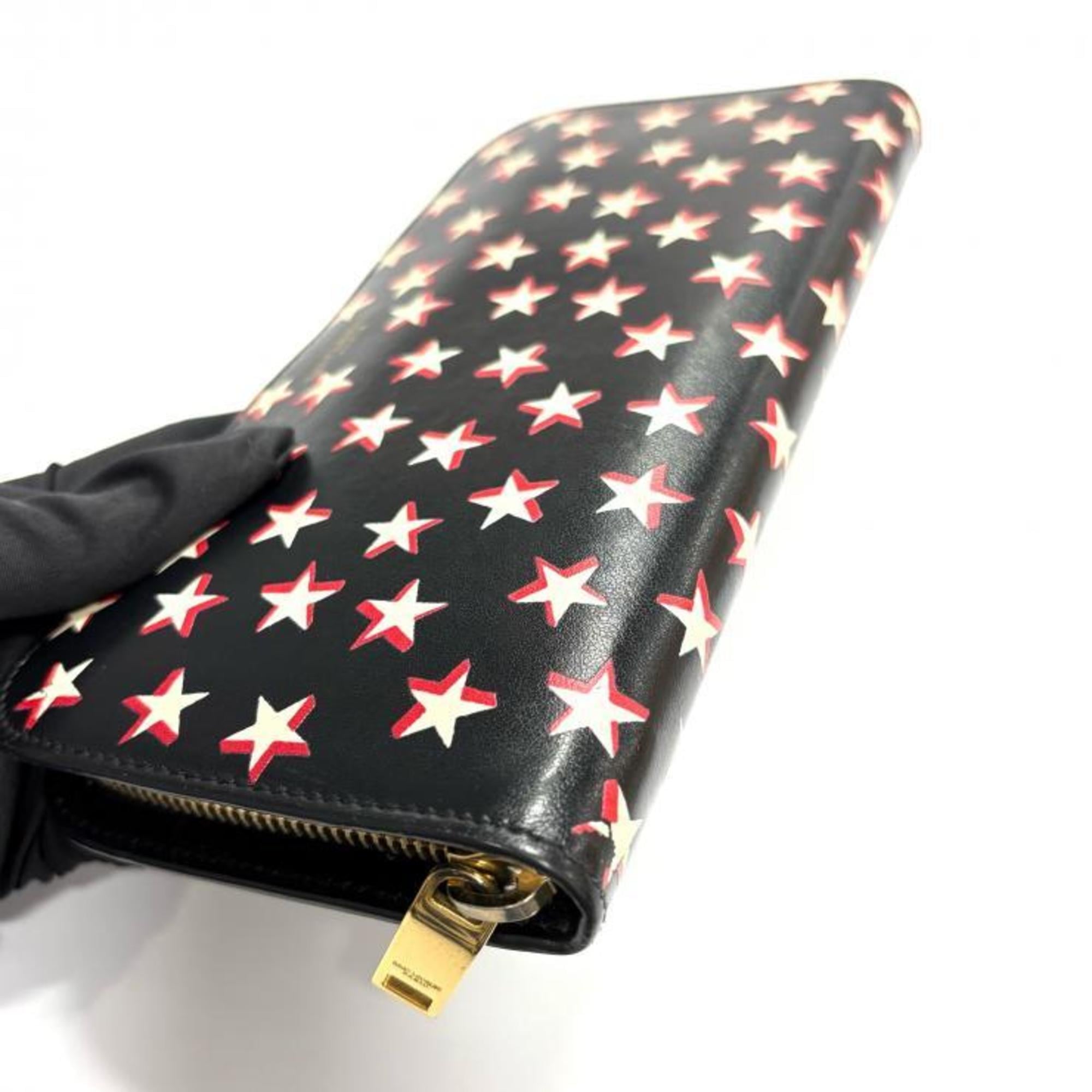 SAINT LAURENT Round Zip Long Wallet Star YSL Saint Laurent Paris
