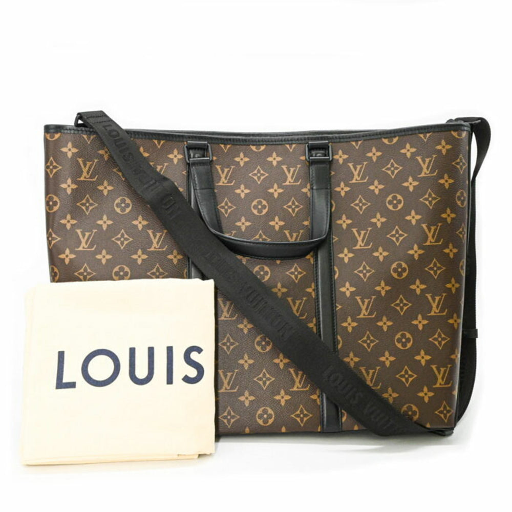 LOUIS VUITTON Monogram Macassar Weekend Tote Bag GM Men's & Women's Brown M45733 — New - Store Return