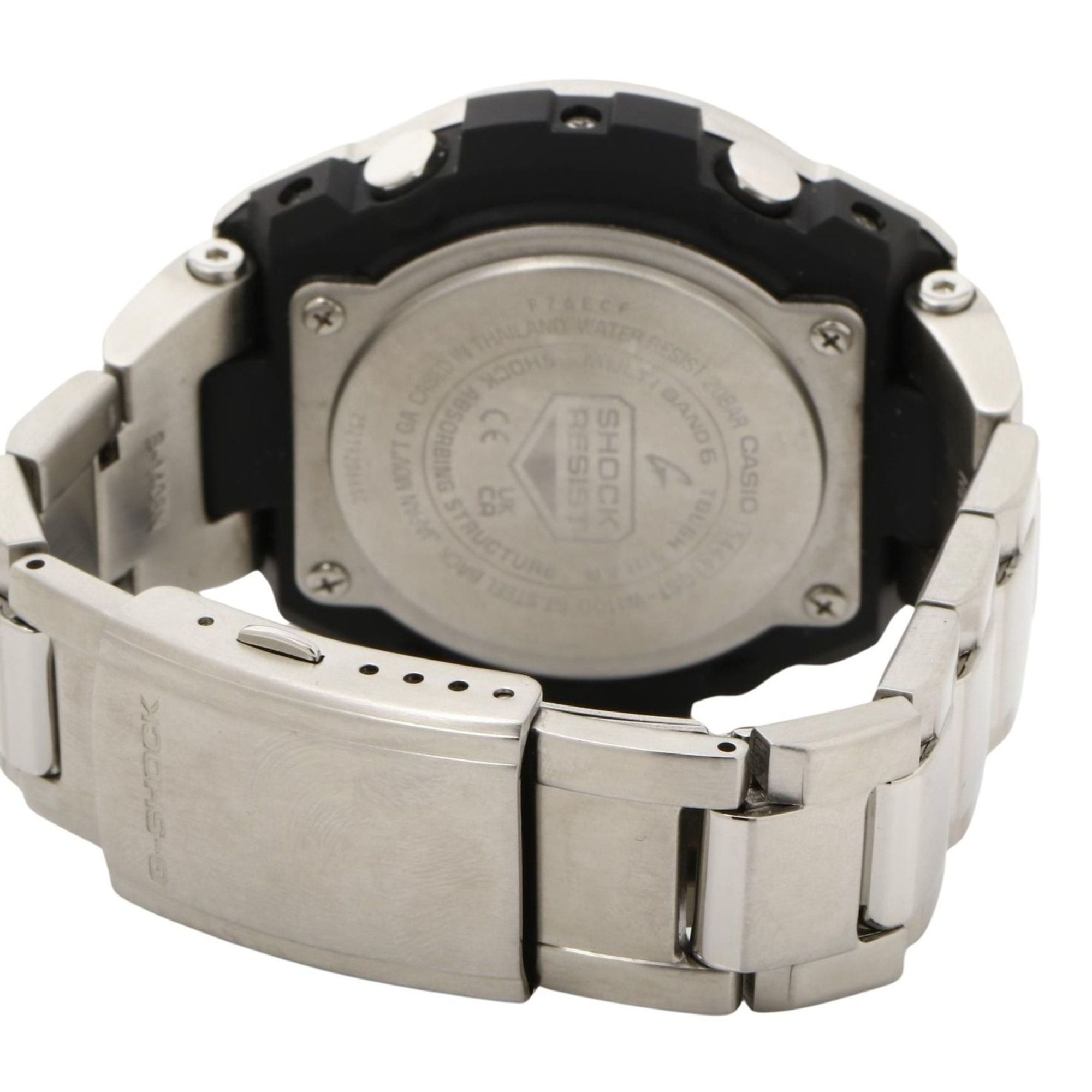 CASIO GSHOCK GSTEEL GSTW100 Series (GSTW110D1AJF) Men's Analog-Digital Watch in Black and Silver with Resin/Stainless Steel — Very Good