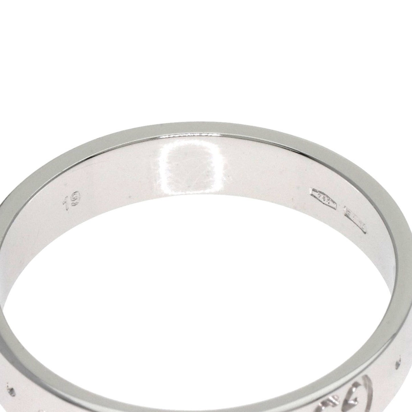 Gucci GG Icon #19 Ring in 18K White Gold for Women