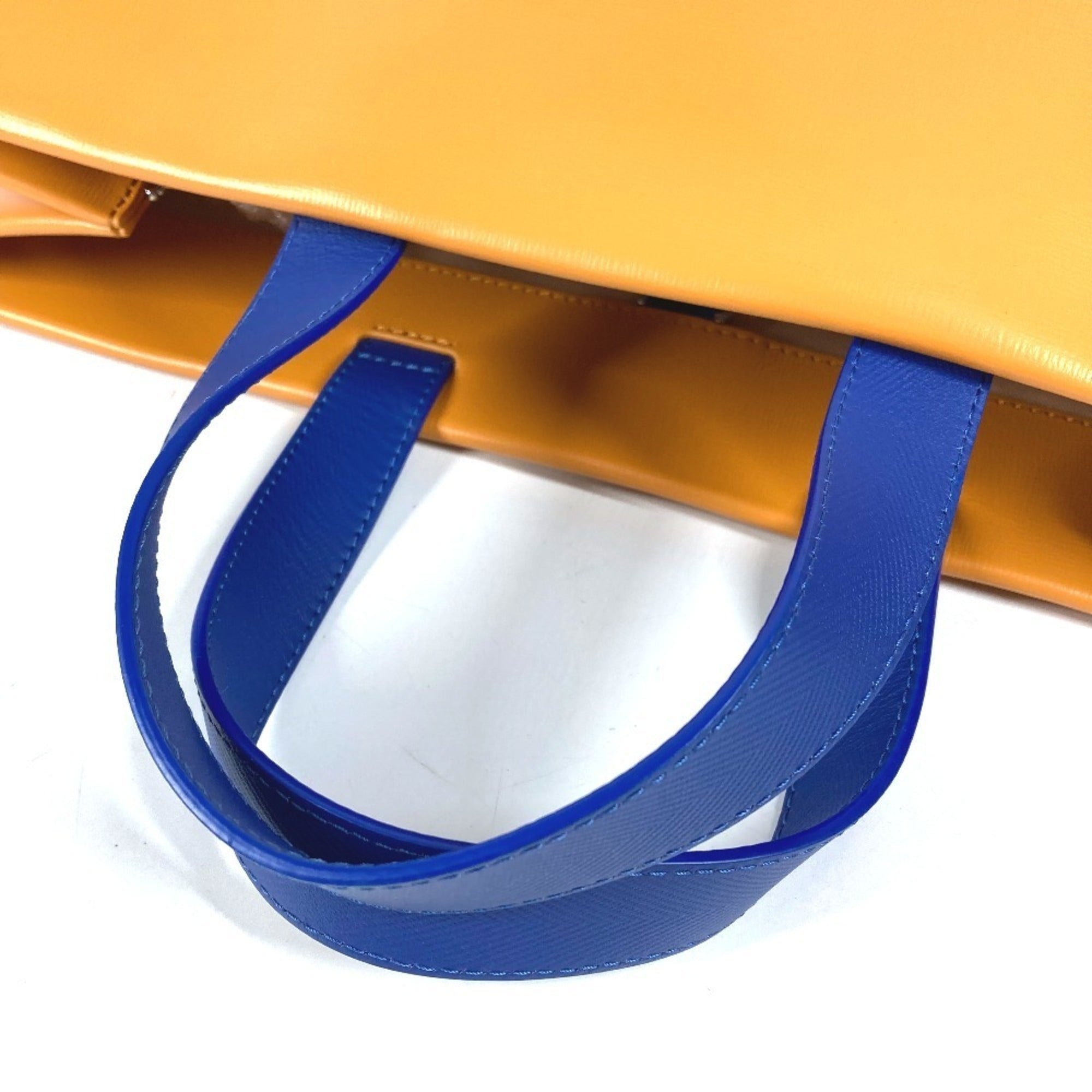 LOUIS VUITTON M24457 24SS Shopper Tote MM - Shoulder Bag, Leather, Men's, Women's, Orange — Like New
