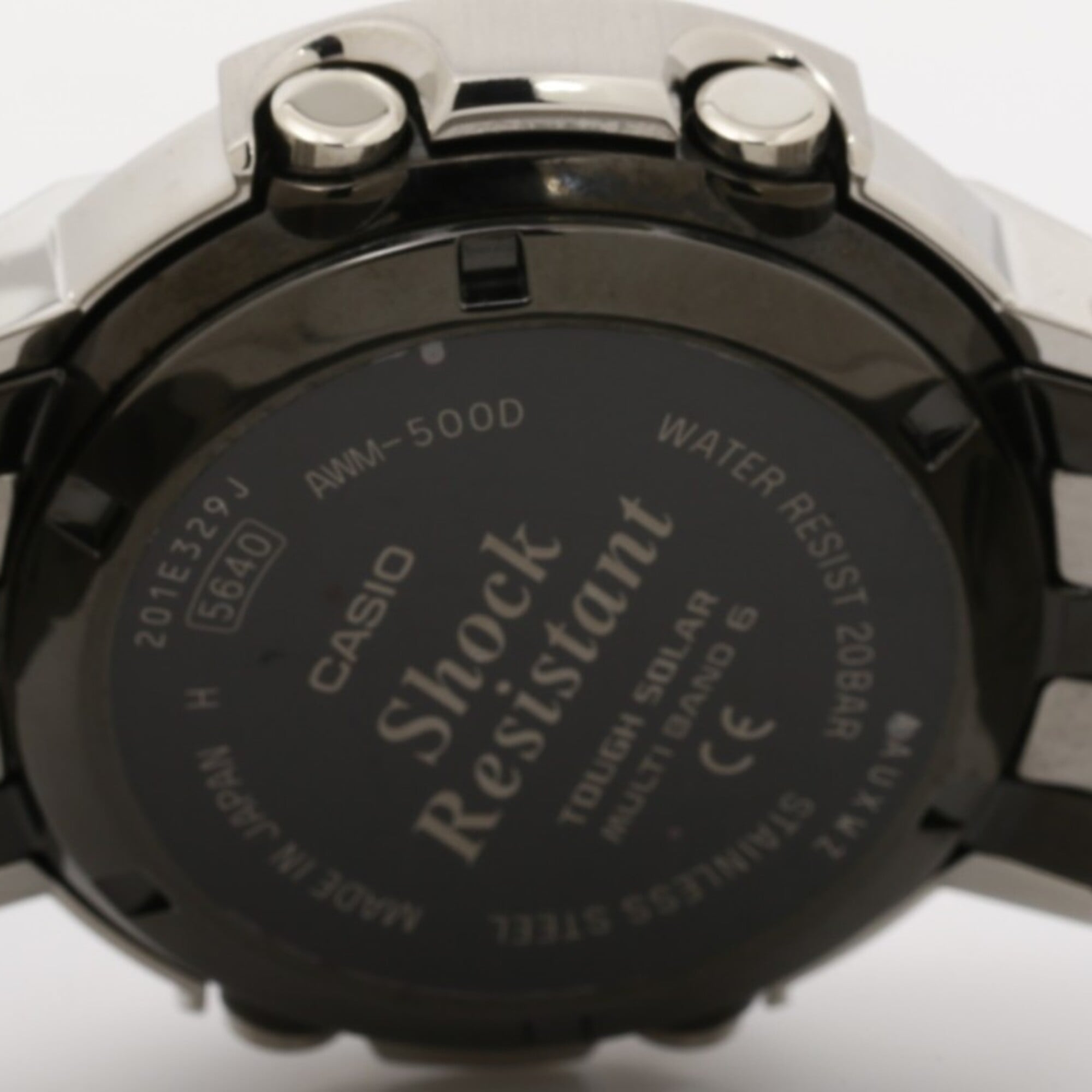 CASIO G-SHOCK FULL METAL AW-500 SERIES AWM-500D-1A8JF Gray Silver Stainless Steel Men's Watch — Like New