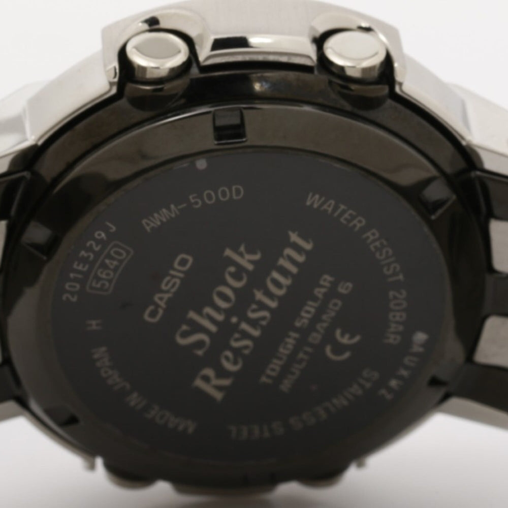 CASIO G-SHOCK FULL METAL AW-500 SERIES AWM-500D-1A8JF Gray Silver Stainless Steel Men's Watch — Like New