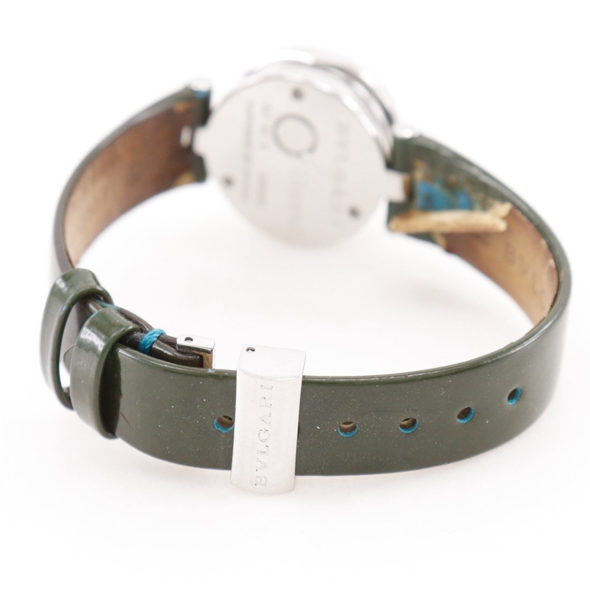Bulgari BVLGARI Bzero1 Watch BZ22S Stainless Steel Quartz Analog Blue Mother-of-Pearl Dial Women's — Good