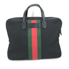 Gucci 630922 Sherry line Bag Hand Bag Shoulder Bag Tote Bag Black — Like New
