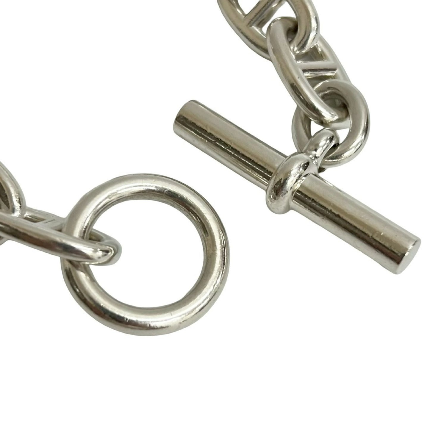 HERMES Chaine d'Ancre TGM Margiela-era Silver 925 Chain Bracelet, 31578