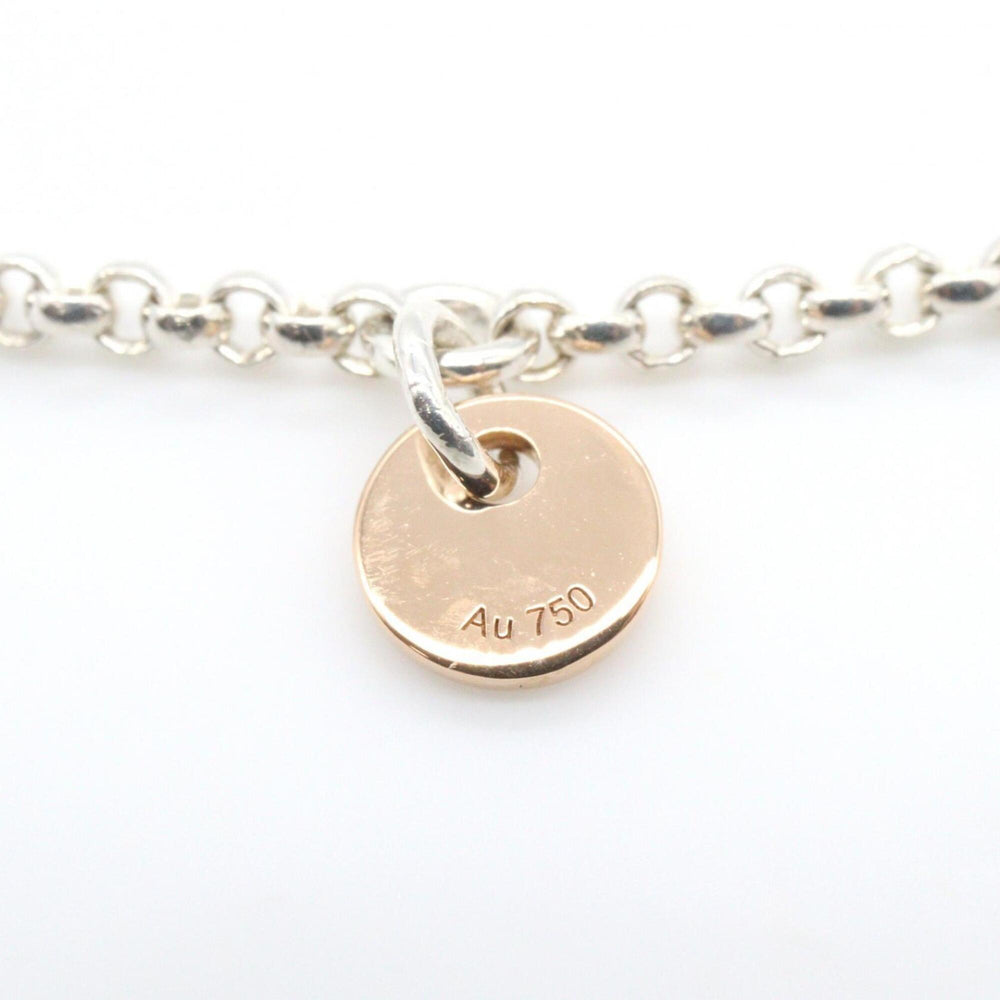Hermes Ex-Libris Bracelet - Sterling Silver 925, 18K Pink Gold (PG) Women's Gold/Silver Tone — Like New