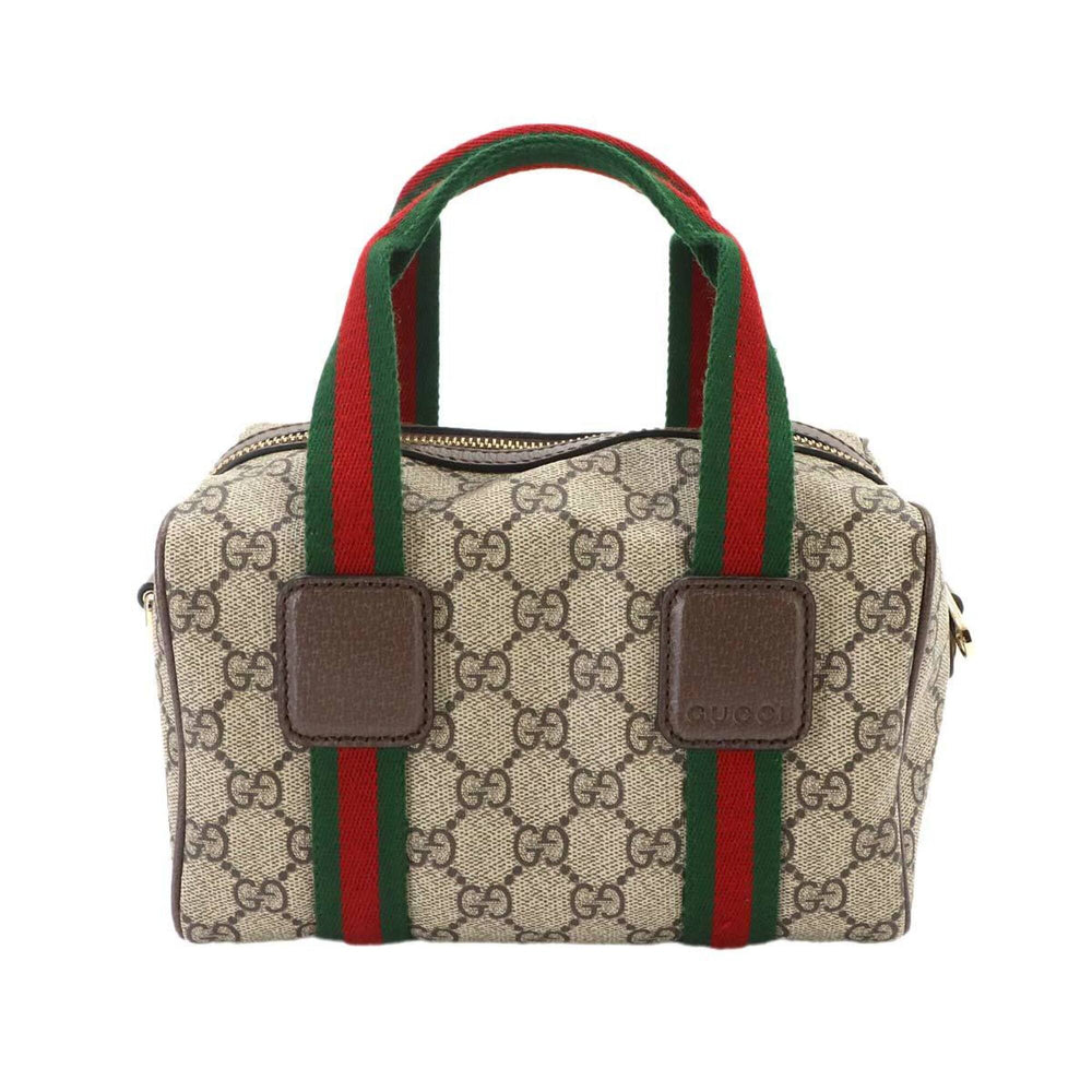 Gucci Ophidia Mini 2-way Hand/Shoulder Handbag, GG Supreme Canvas, Leather, Beige/Brown, 859975 Bag — New - Store Return