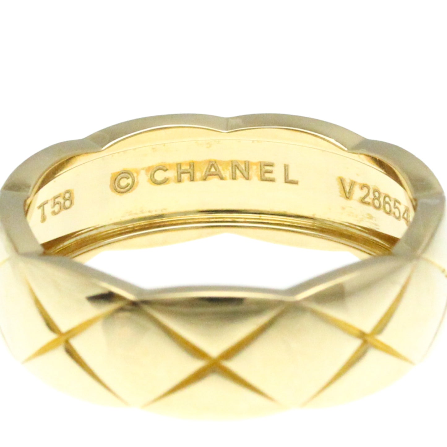 Chanel Coco Crush Medium Size Ring Yellow Gold (18K) Fashion No Stone Band Ring Gold