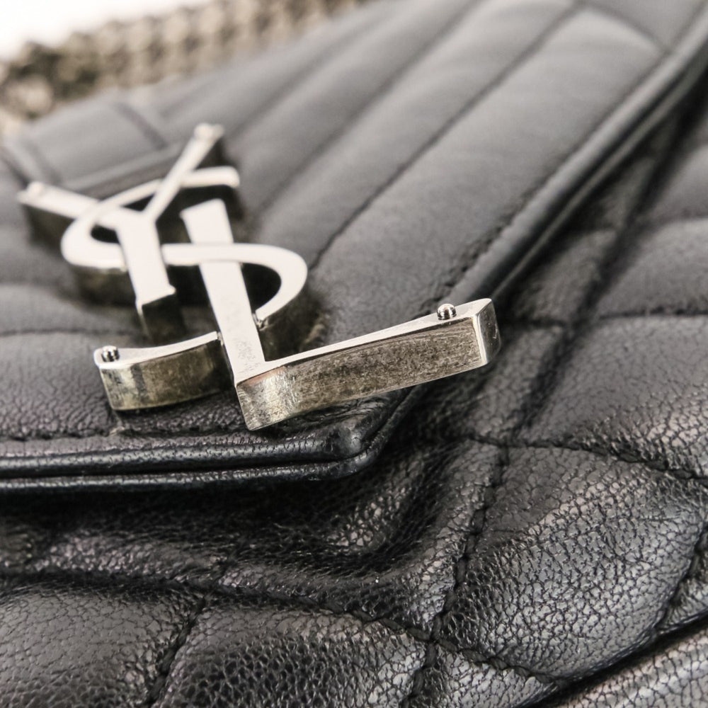 Yves Saint Laurent SAINT LAURENT PARIS Classic Small Satchel Leather Shoulder Bag 428125 Black Women's — Like New