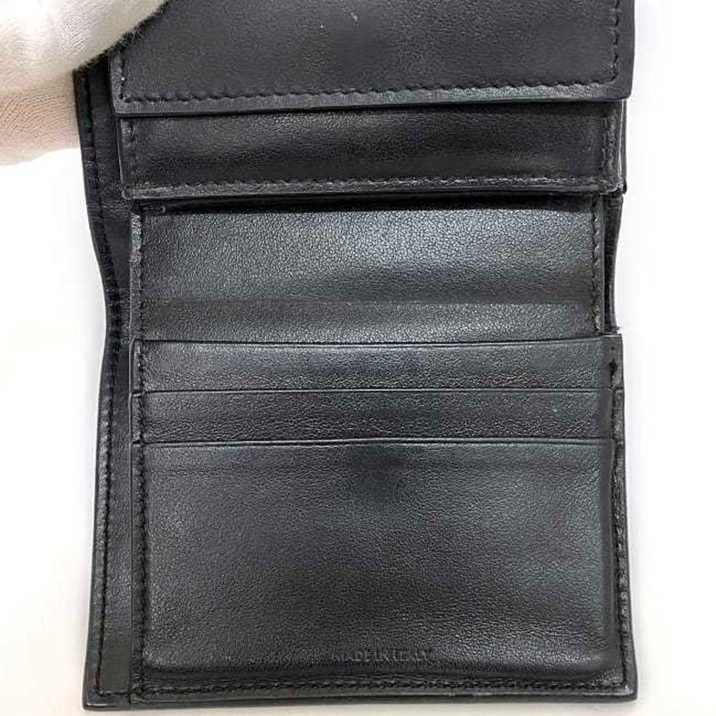 Celine Tri-fold Wallet ec-22834 Black 10B573BEL.38NO Compact Leather W-1N-4169 CELINE Mini Women's Men's Folding