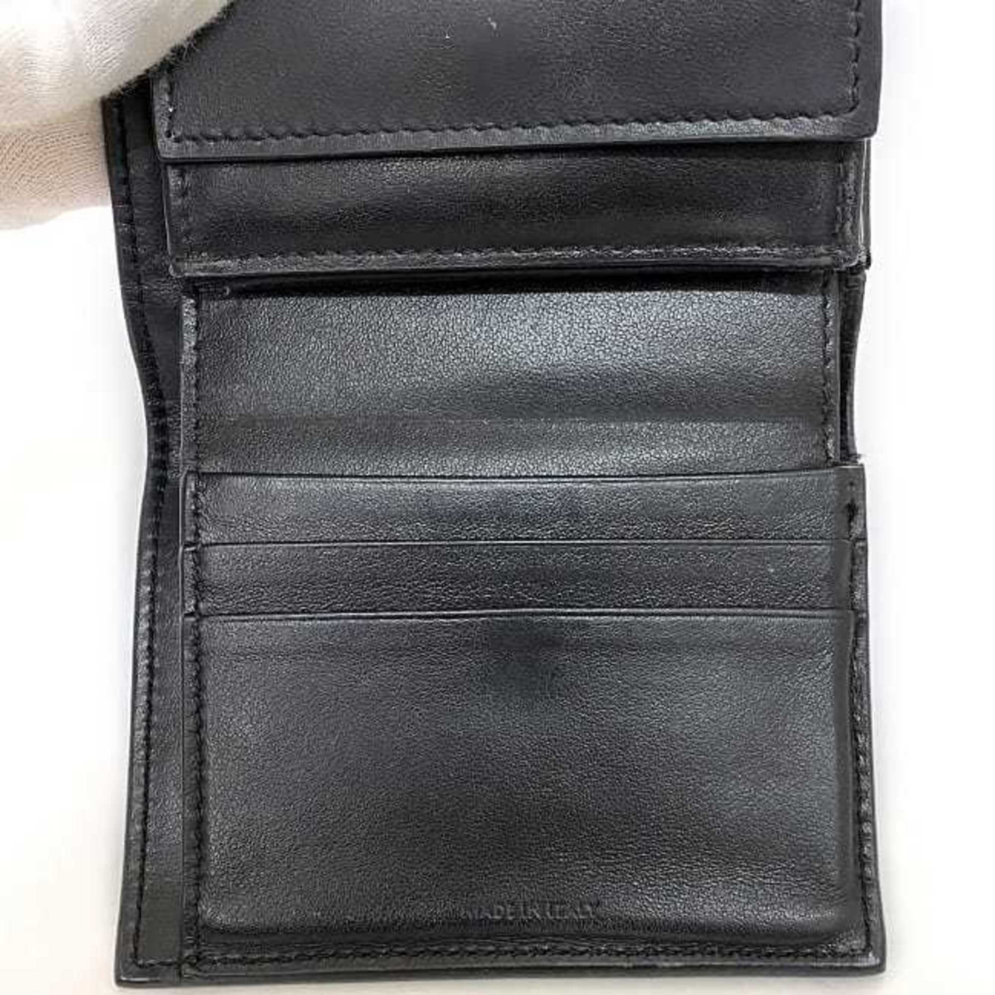 Celine Tri-fold Wallet ec-22834 Black 10B573BEL.38NO Compact Leather W-1N-4169 CELINE Mini Women's Men's Folding