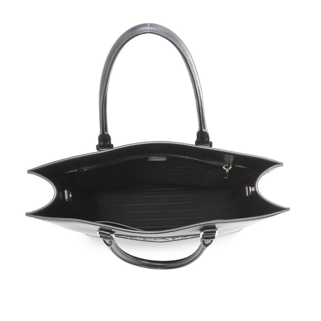 Prada Triangle Tote Bag 1BA332 PRADA 2-way Black