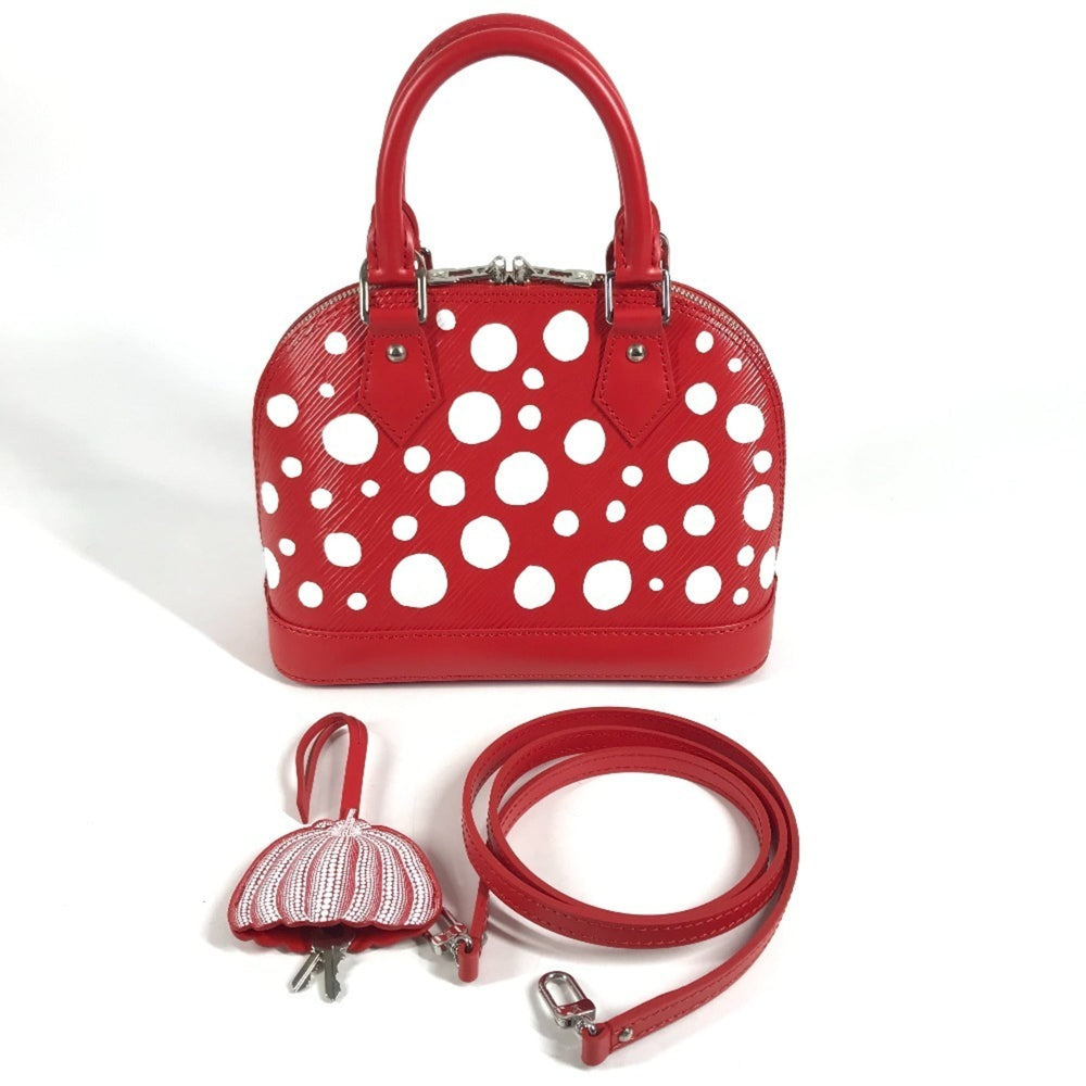LOUIS VUITTON M21698 LV x YK Yayoi Kusama Epi Infinity Dot Polka Alma BB Shoulder Bag 2-Way Crossbody Handbag Leather Women's Red — Like New