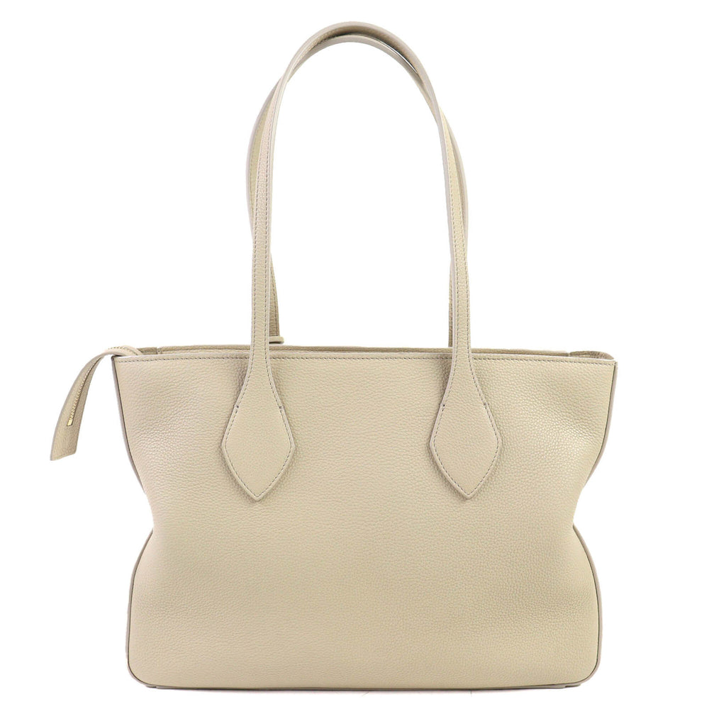 Salvatore Ferragamo FERRAGAMO 219861 Tote Bag M Calf Leather with Clochette, Can be Carried on Shoulder, Light Beige, Comes Dust Bag, Made in Italy, Women's — Like New