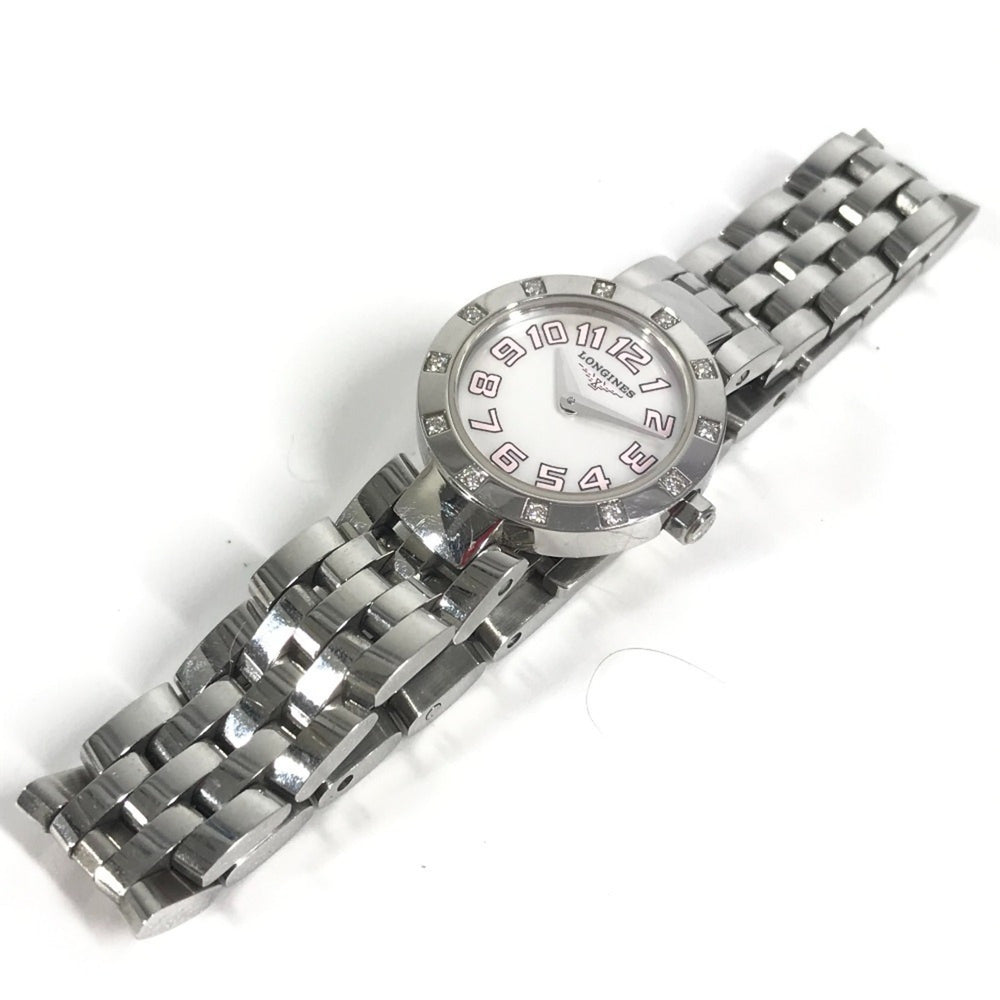 LONGINES DolceVita L5.174.0 Diamond Bezel with 12 Diamonds, Women's Watch, Stainless Steel, Silver — Very Good