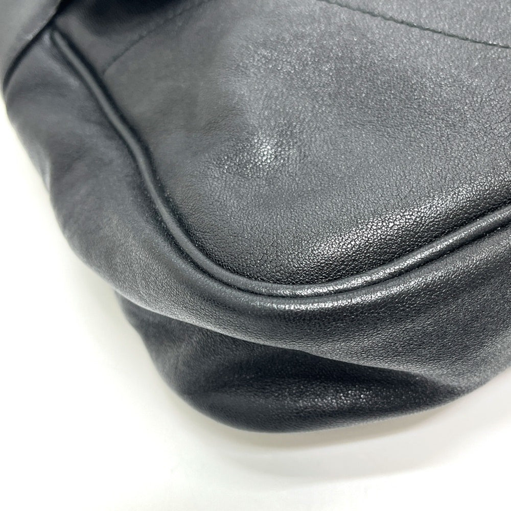 GUCCI 767209 GG Marmont Flap Bag, Handbag, Shoulder Leather, Women's, Black, Like New — Like New