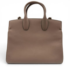 Salvatore Ferragamo Studio Gancini Soft Leather 2-Way Shoulder Bag/Handbag, Brown, Made in Italy, Women's, with Dust Bag — New - Store Return