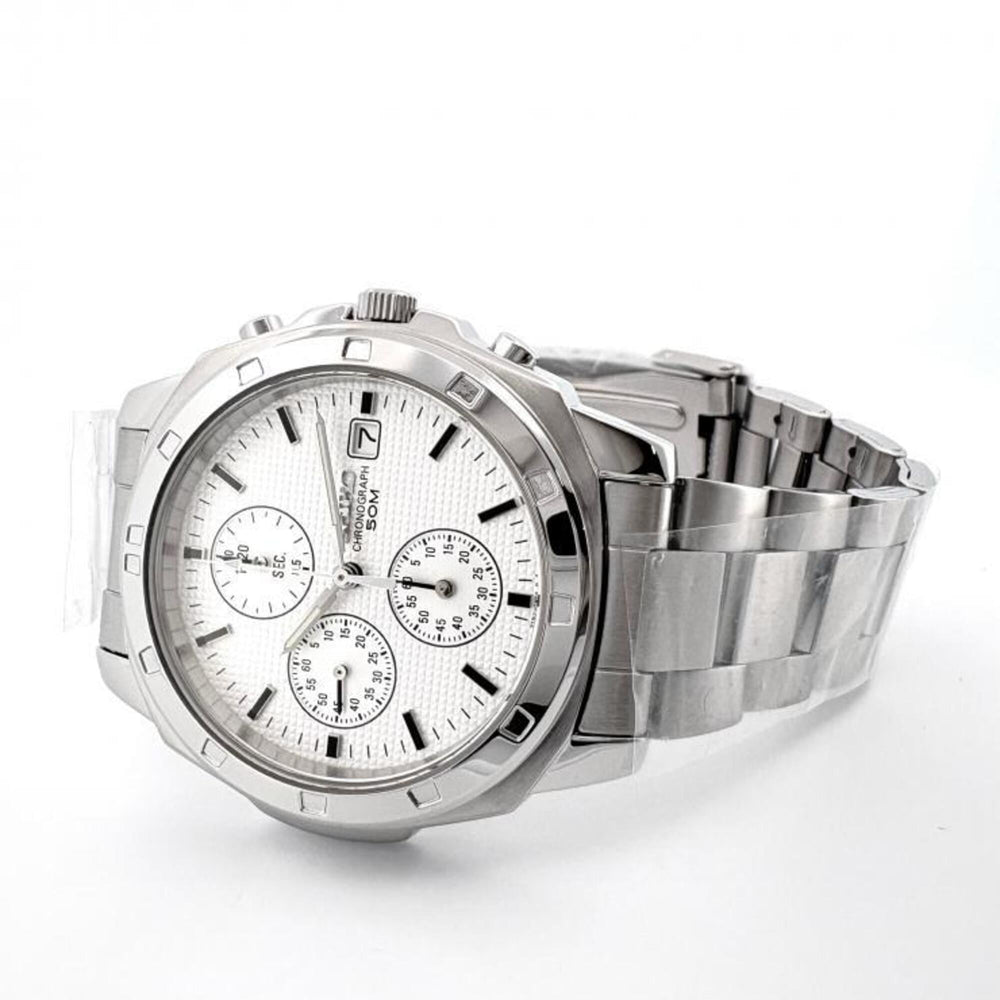 SEIKO Watch SND367PC Quartz White Men's/Boys' — New - Store Return