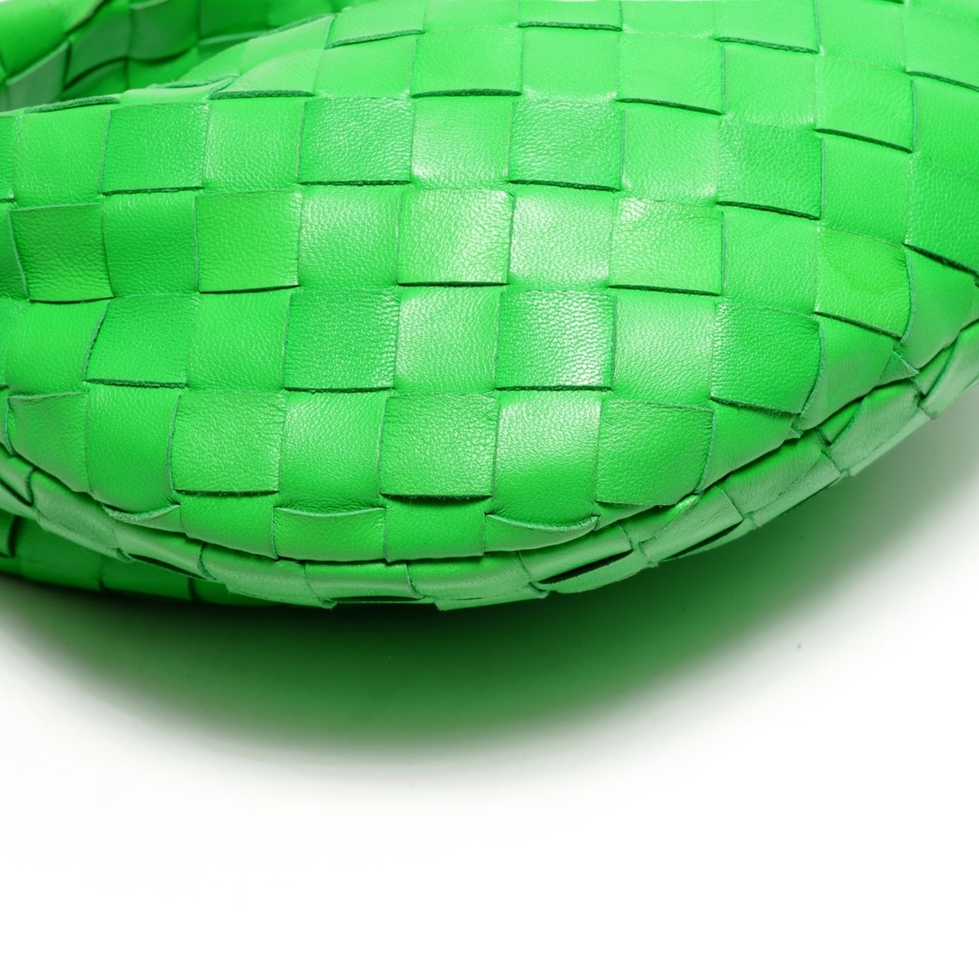 Bottega Veneta 2021-2025 Intrecciato Mini Jodie Paraquito Green Handbag