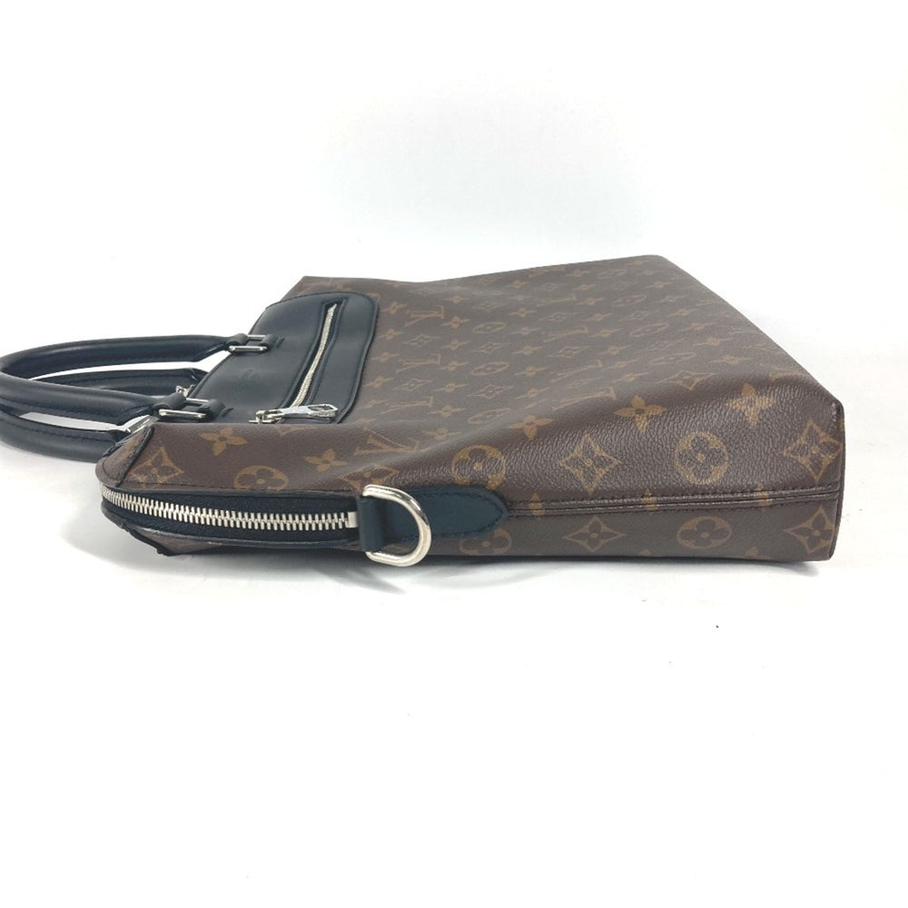 LOUIS VUITTON M54019 Monogram Macassar Porte Document Jour PDJ Bag Shoulder Tote Handbag Canvas Men's Brown G-241125-30 — Like New