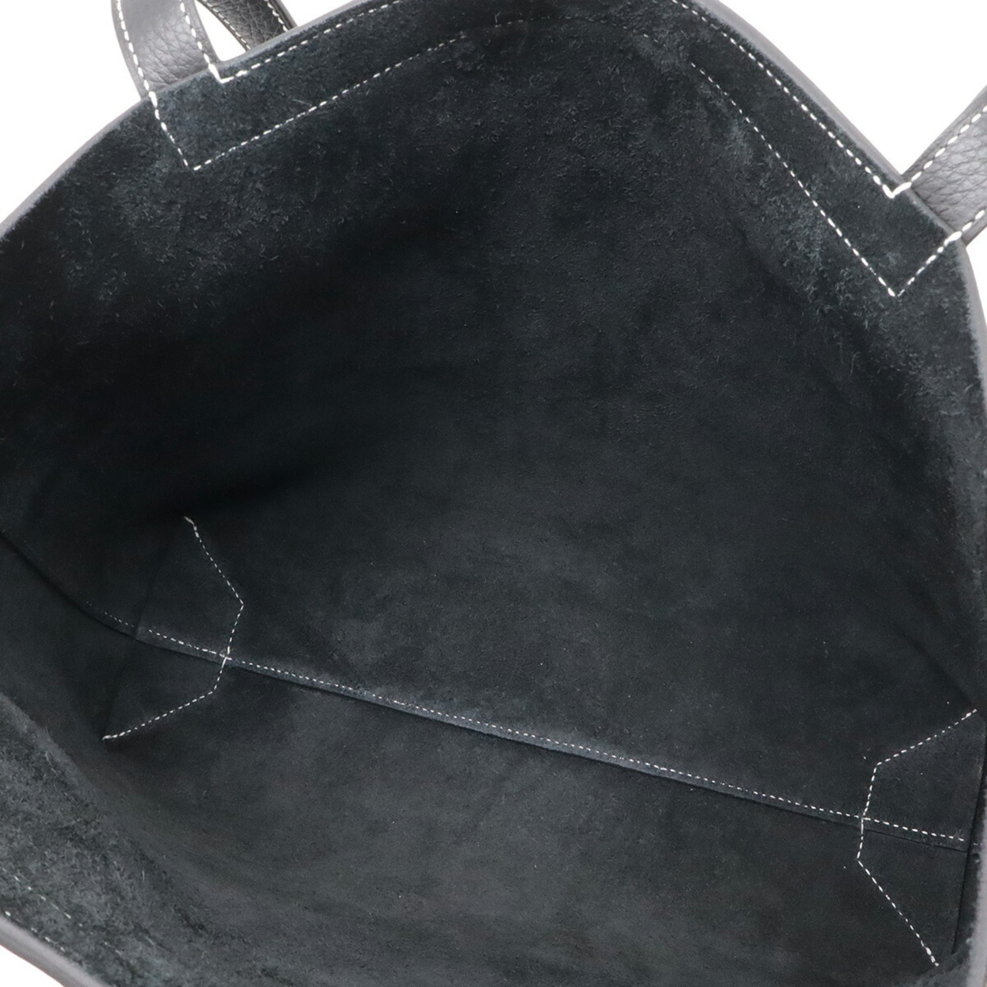 HERMES Cabasellier 31 Tote Bag Shoulder Taurillon Clemence Leather Black with W Stamp — New - Store Return