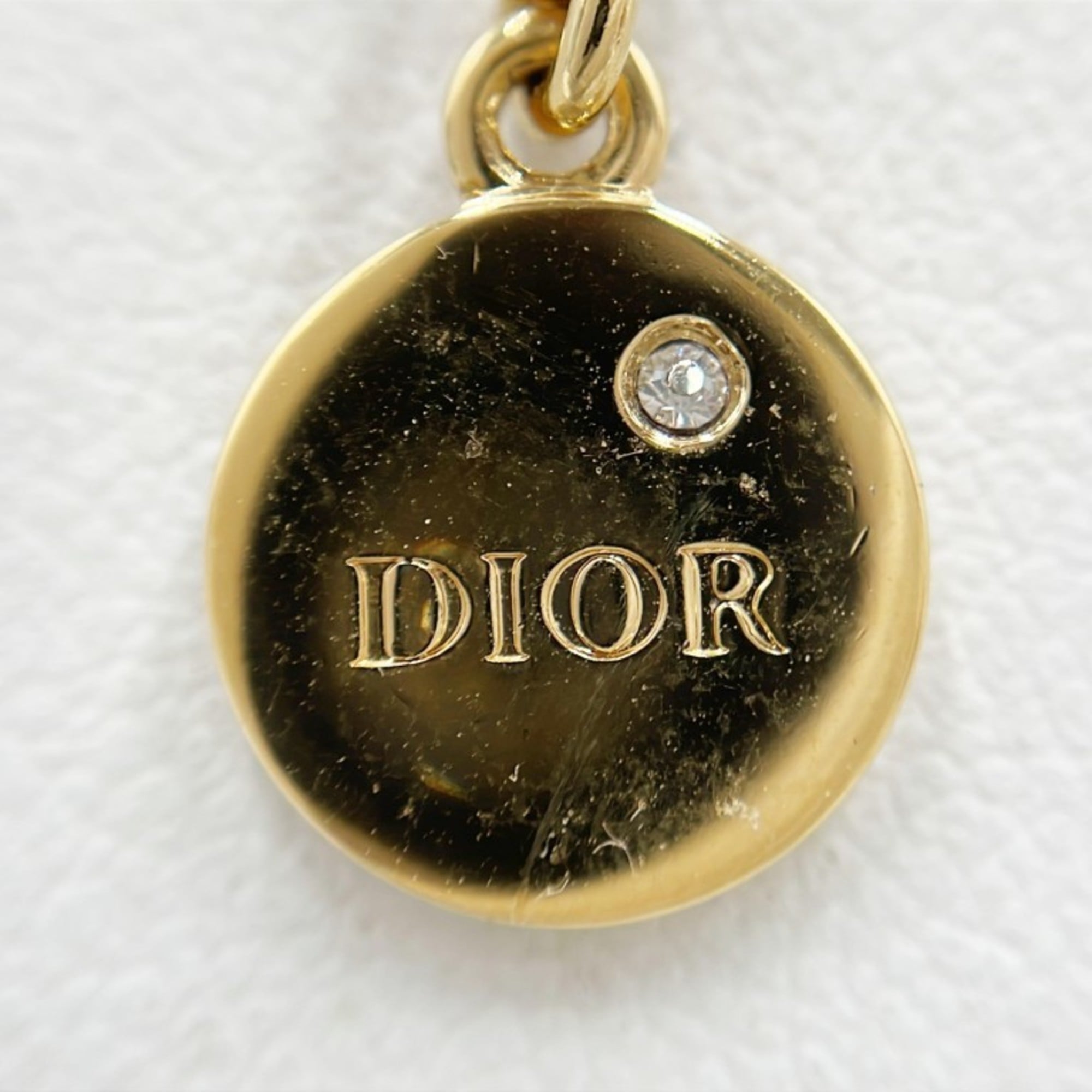 Christian Dior Dio(r)evolution Gold Metal Rhinestone Necklace for Women