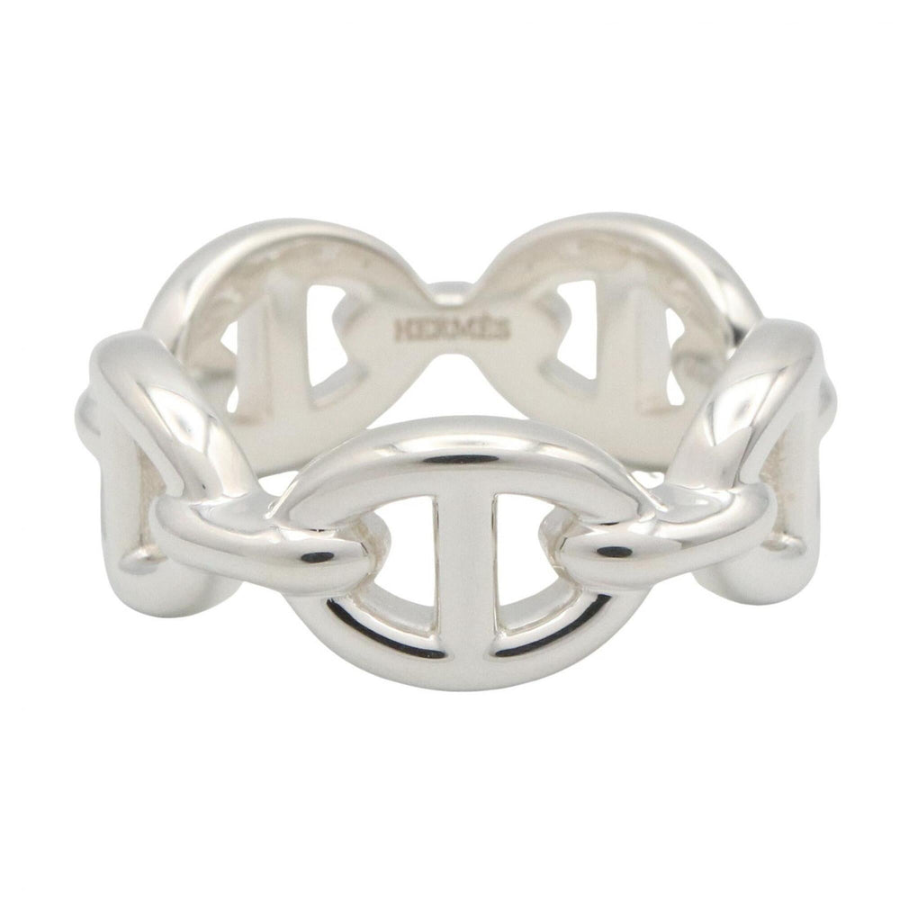 Hermes Chaine d'Ancre Enchainée Ring - Sterling Silver 925 Men's & Women's Tone — Like New